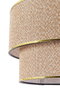 Opviq Lámpara de araña Coral Wicker Ecru y Marrón